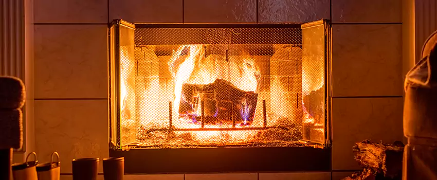 Mendota Hearth Landscape Fireplace Installation in Benbrook, Texas