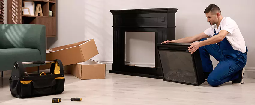 Old Rusted Metal Fireplace Repair And Replacement in Benbrook, TX