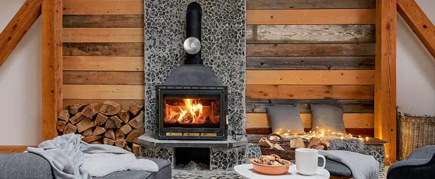 Thelin Hearth Products Direct Vent Gas Stove Fireplace Inspection in Benbrook, Texas